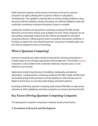 Why These Quantum Computing Companies Will Dominate The Next Tech ...