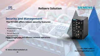 Why the Siemens RUGGEDCOM RX1400 Is a Game-Changer for Industrial ...