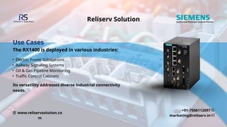 Why the Siemens RUGGEDCOM RX1400 Is a Game-Changer for Industrial ...