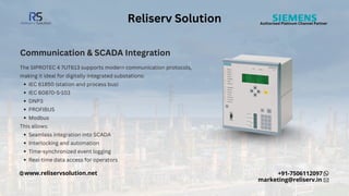Why the SIPROTEC 4 7UT613 is a Game-Changer for Transformer ...