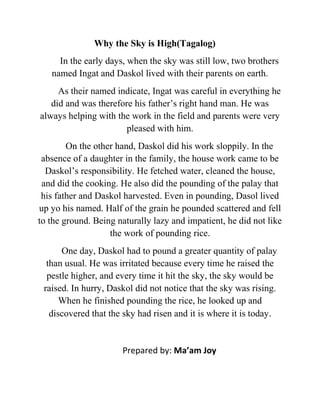 Why The Sky Is High Why The Sky Is High