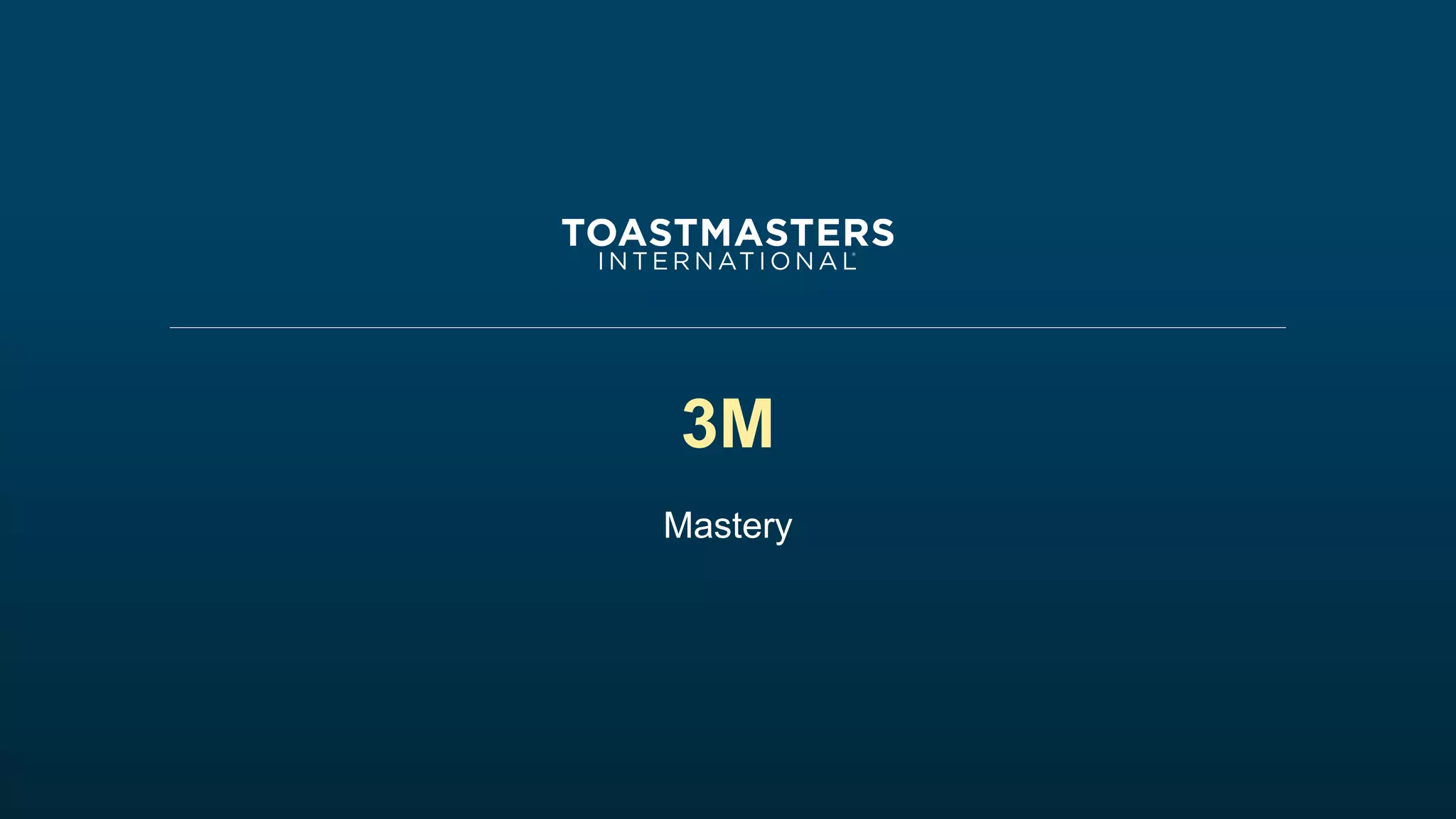 3M
Mastery
 
