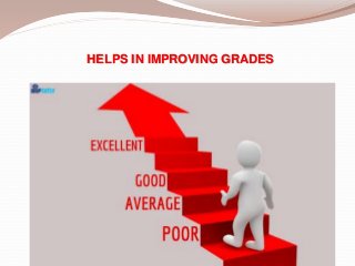 HELPS IN IMPROVING GRADES
 
