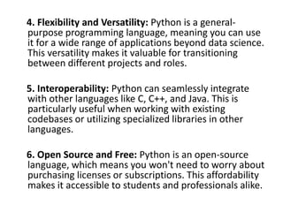 Why to Choose Python for Data Science Master.pptx