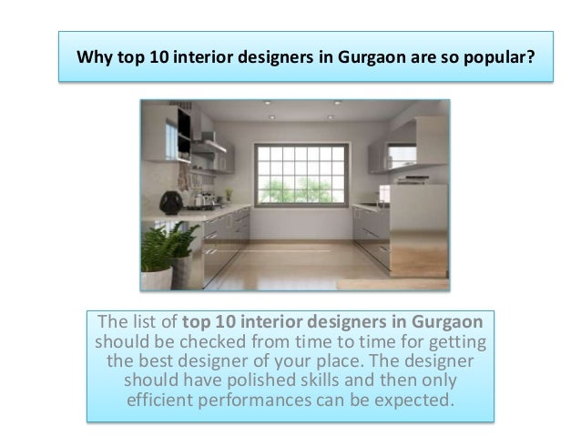 Famous Interior Designers In Gurgaon