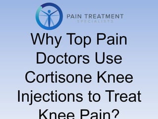 Why Top Pain
Doctors Use
Cortisone Knee
Injections to Treat
 