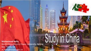 Muhammad Rafiq
North China Electric Power University, Beijing
MA, TESOL, UK
m.rafiq@ncepu.edu.cn
 