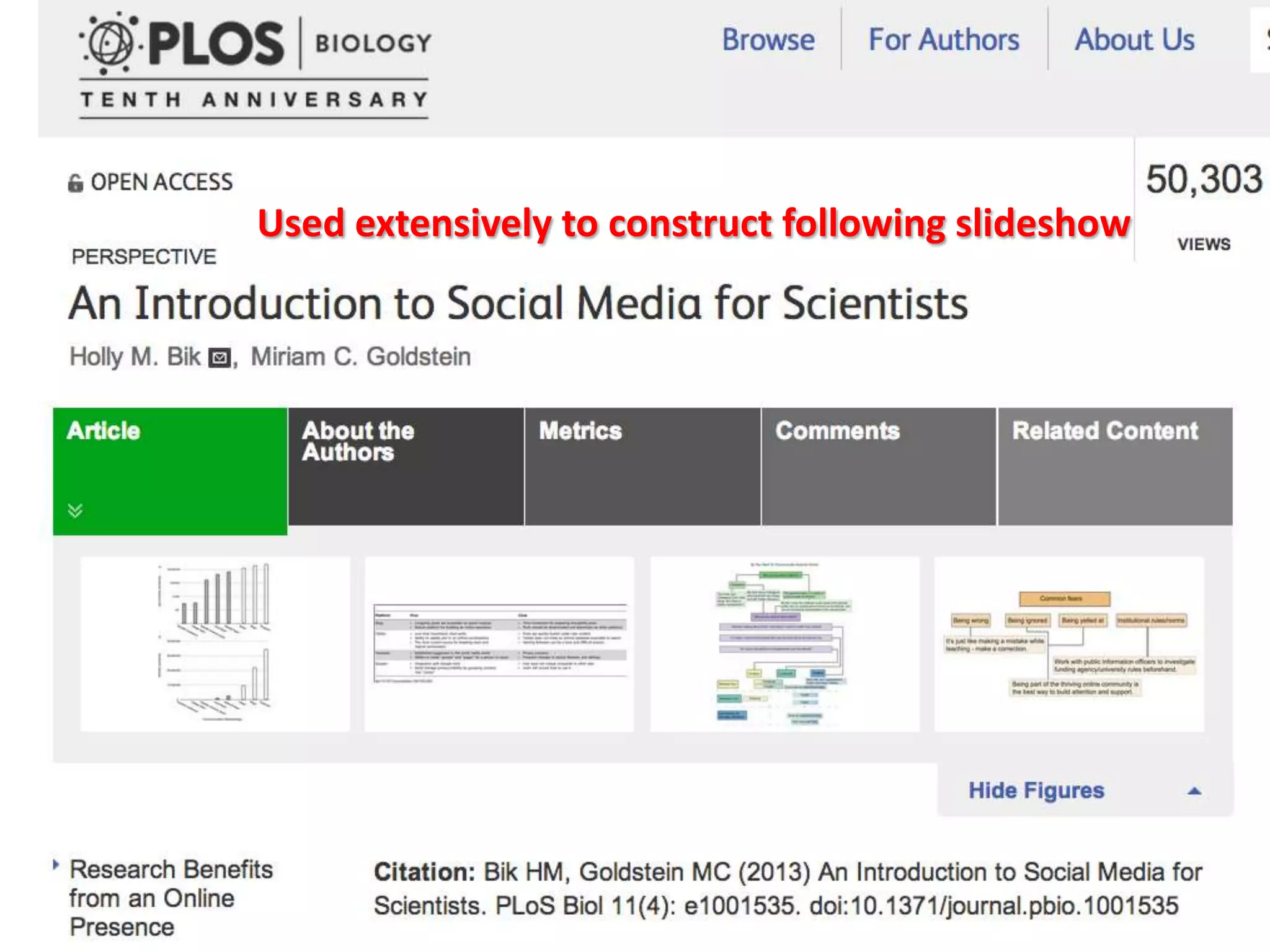 Used extensively to construct following slideshow
 