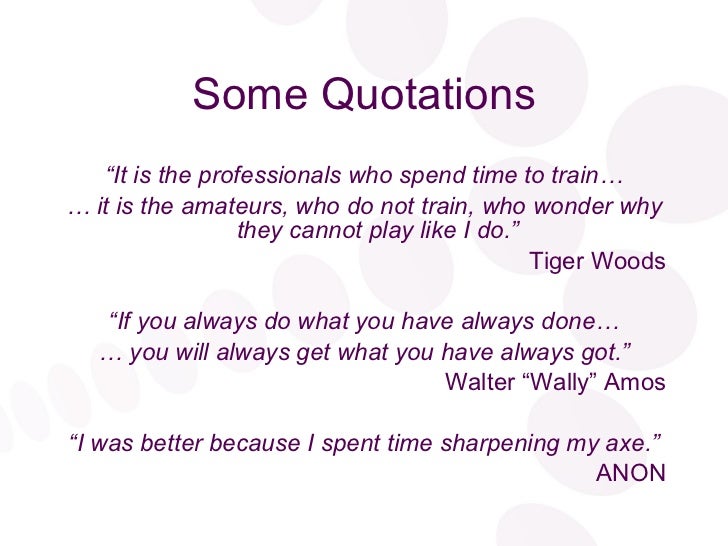Why Training Is Important Why Training Is Important