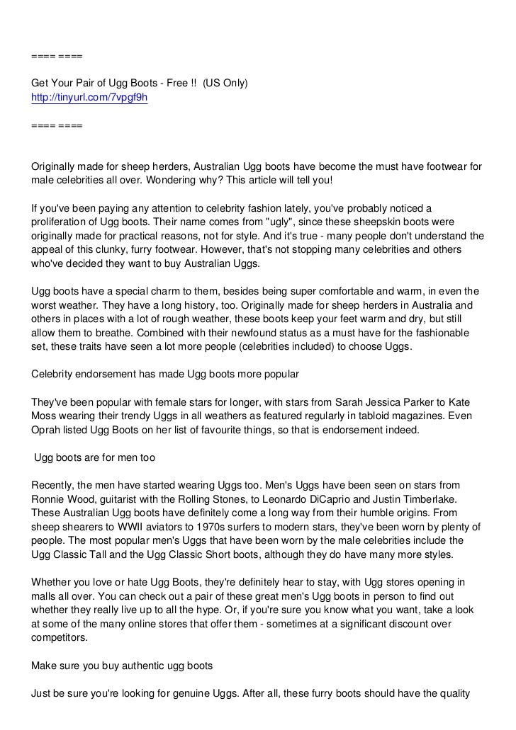 ugg article