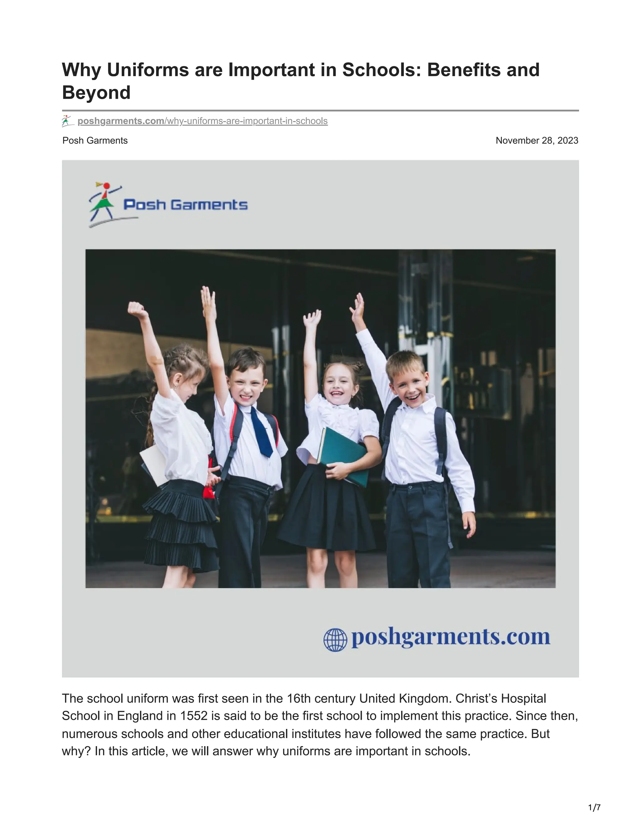 Why Uniforms are Important in Schools Benefits and Beyond.pdf