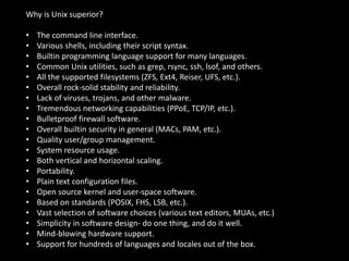 Why Unix? | PPT