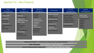Maximo Linear Visual Control Why upgrade to maximo v7.6 | PPTX