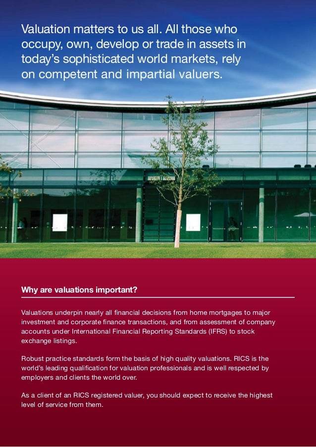 Why Use An RICs Registered Valuer?