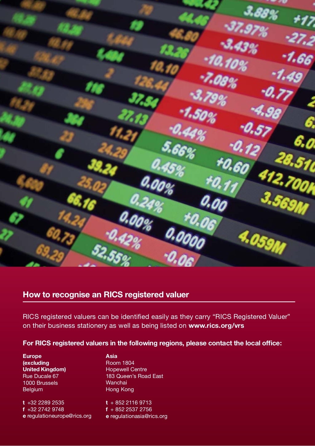 Why Use An RICs Registered Valuer?