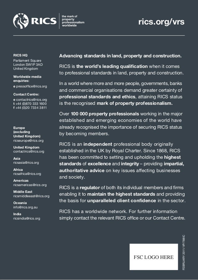 Why Use An RICs Registered Valuer?