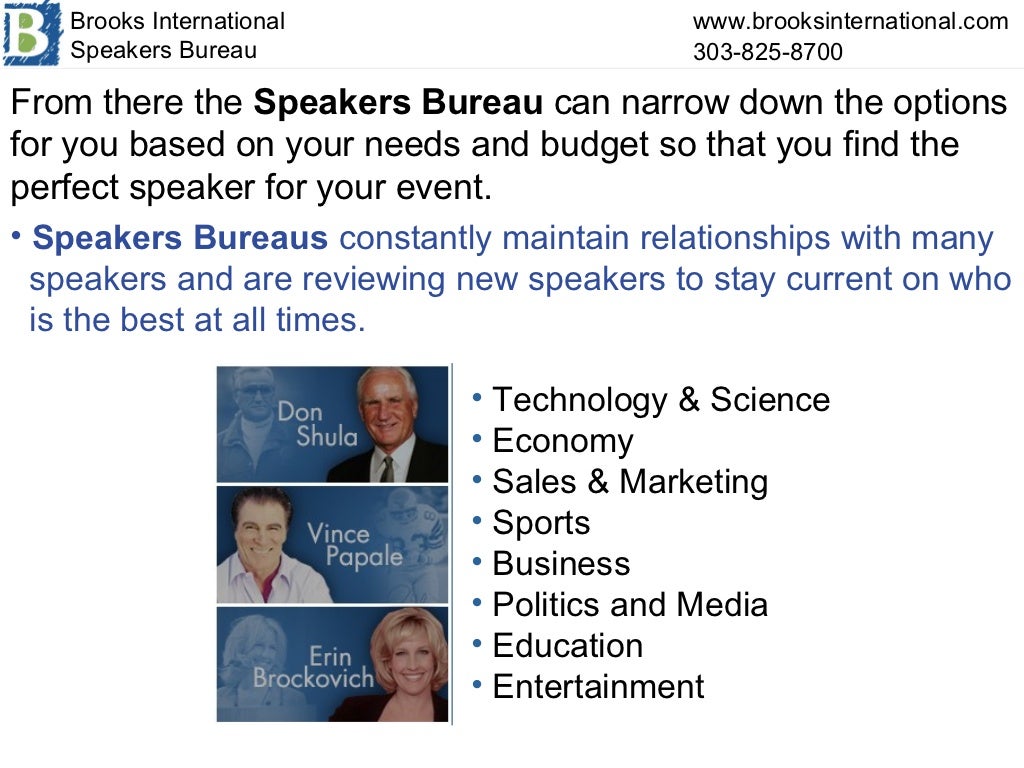 Why Use a Speakers Bureau?