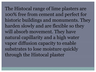Why use lime plaster | PPTX
