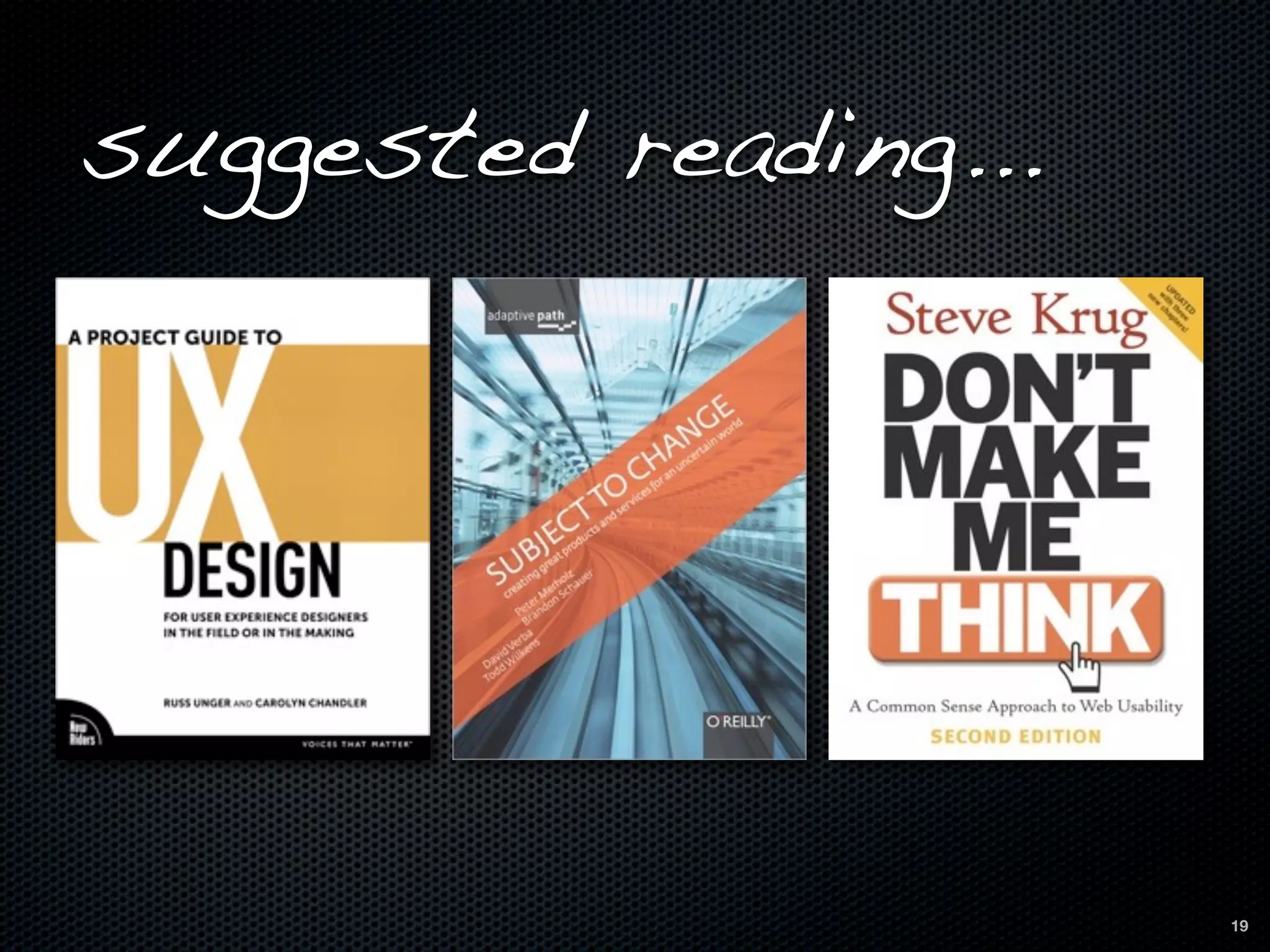 suggested reading...




                       19
 