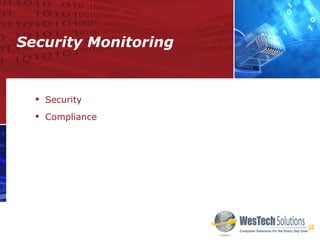 Security Monitoring Security Compliance 