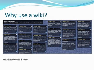 Why use a wiki?




Newstead Wood School
 