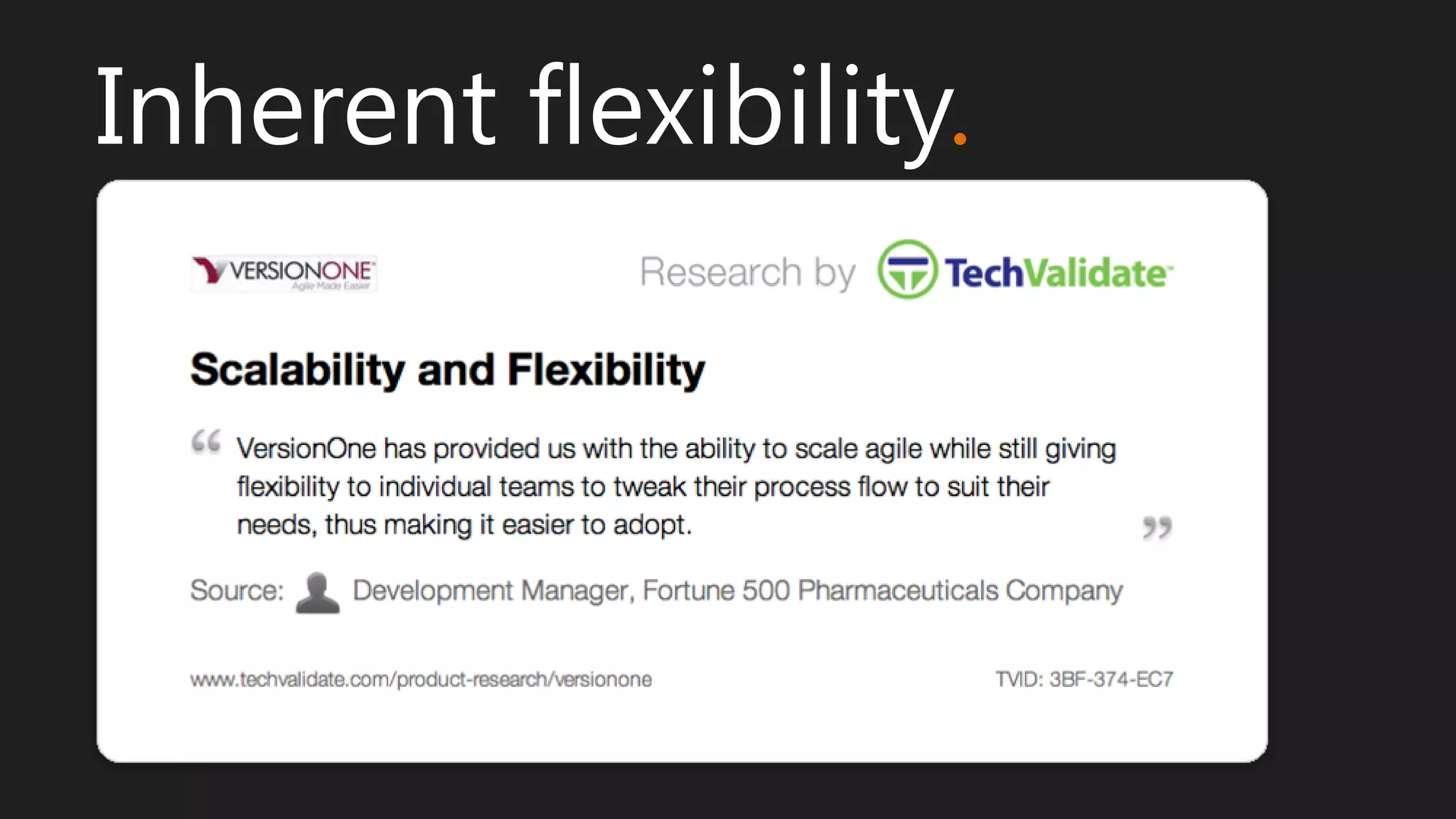 Inherent flexibility.
 