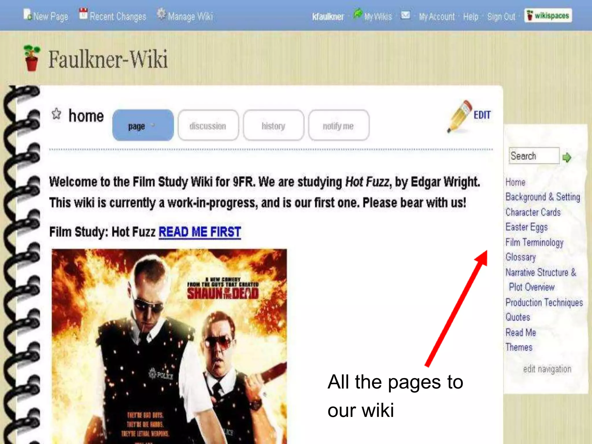 All the pages to
our wiki
 