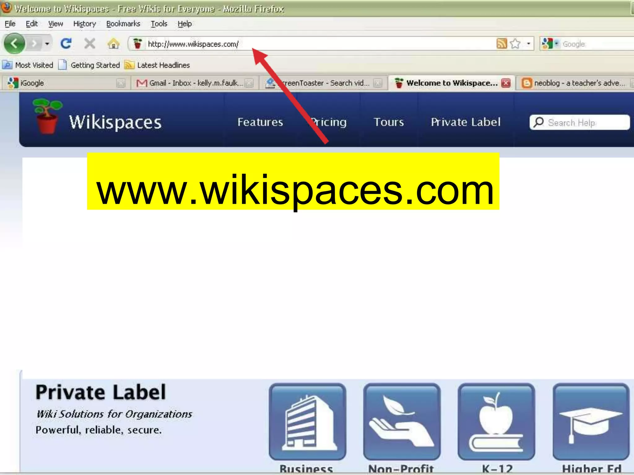 www.wikispaces.com
 