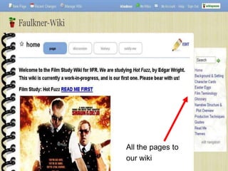 All the pages to
our wiki
 