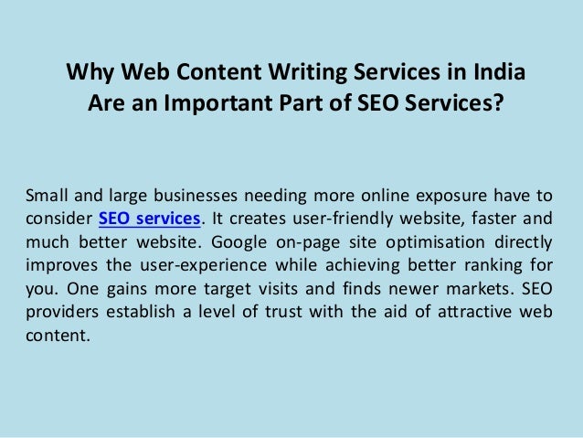 Writing services india