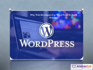 Why Web Developers Use Word Press To Build
Websites
 