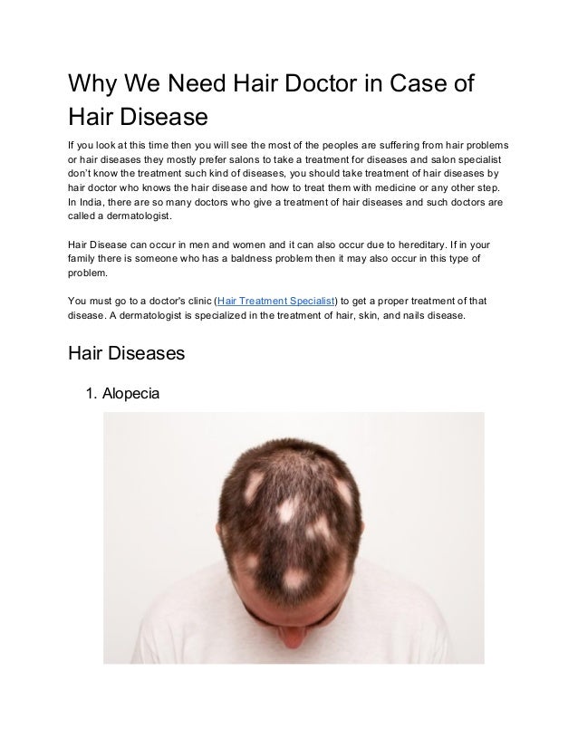 Why We Need Hair Doctor In Case Of Hair Disease