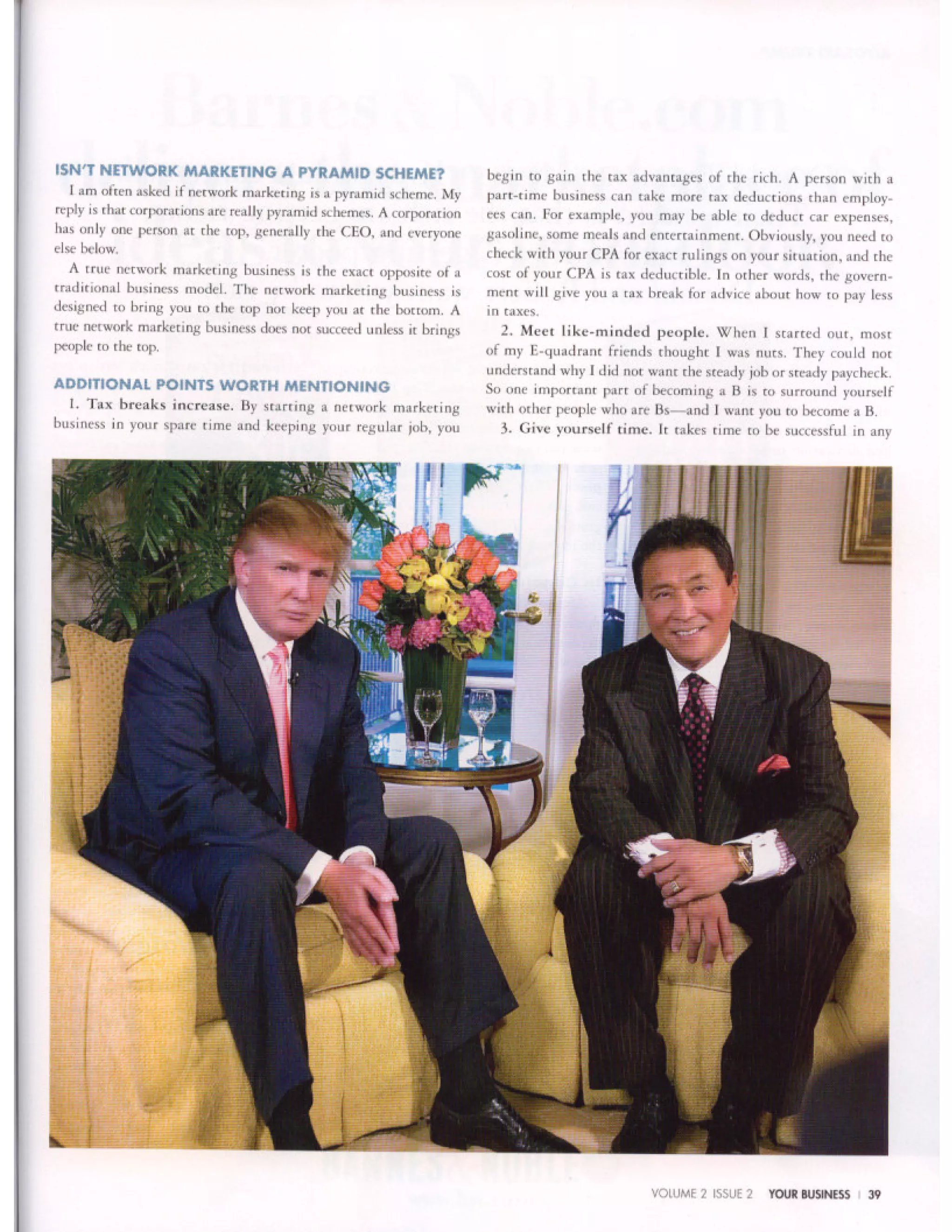 Why We Recommend Network Marketing