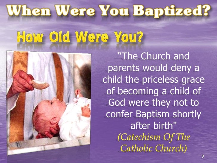 Why Were You Baptized