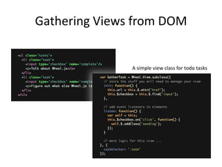 Gathering Views from DOM


               A simple view class for todo tasks
 
