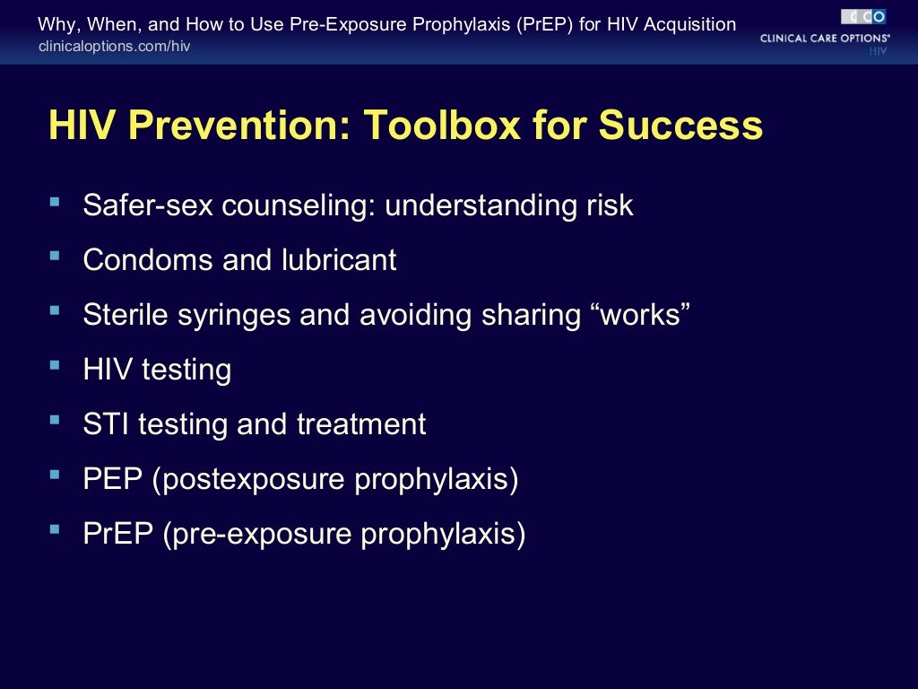 Why, when, and how to use pre exposure prophylaxis for hiv acquisitio…