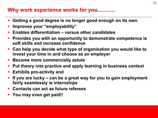 Santandar - Why work experience works | PPT