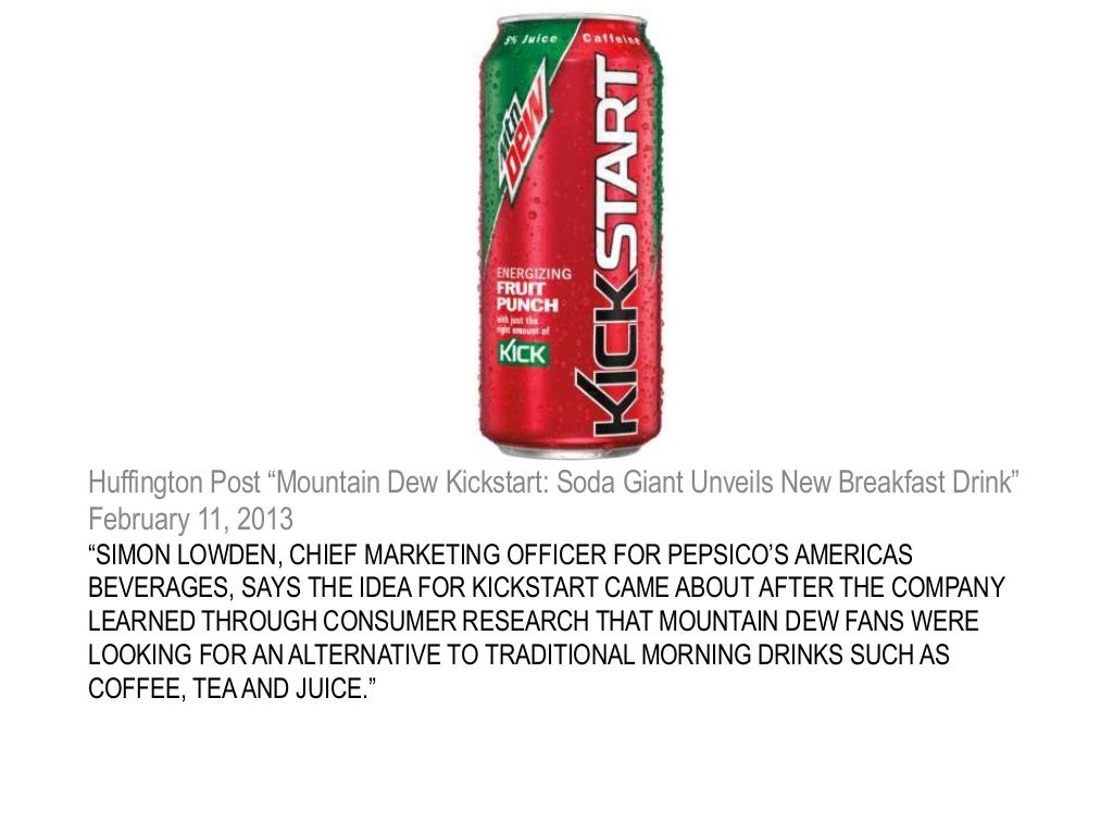 Why Would Pepsi Launch Mountain Dew Kickstart?
