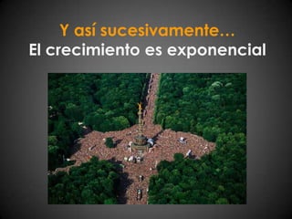 Y así sucesivamente…El crecimiento es exponencial