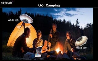 Bed: Baby room
Soft light
Lullaby
Natural Sleep
Sleep Reminder (Droid only)
Set the room color
 