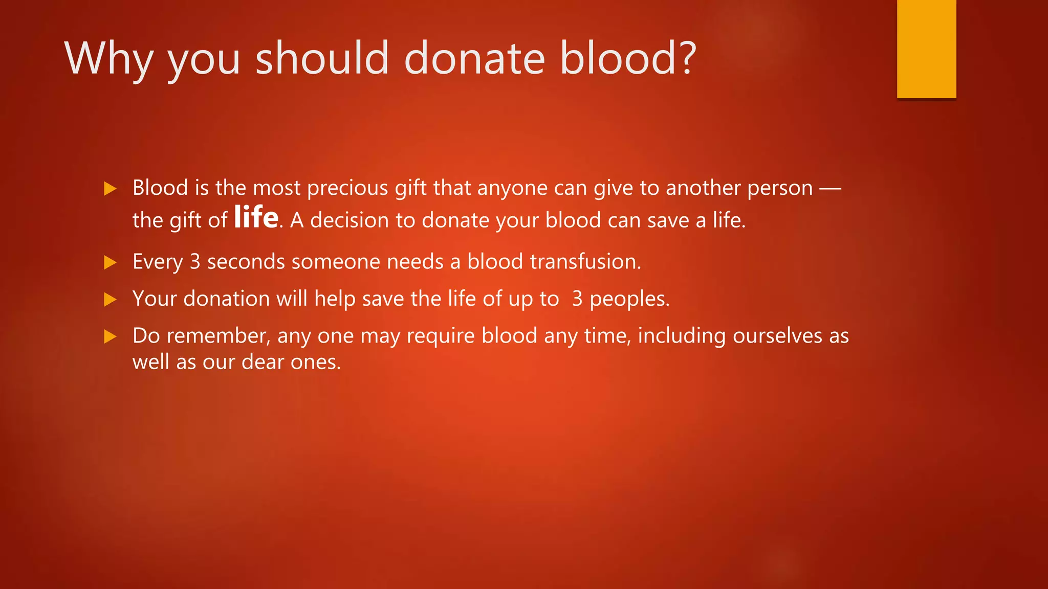 Why you should donate blood? | PPTX