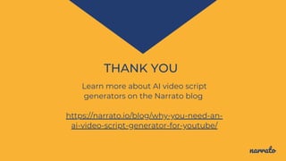 Why You Need An AI Video Script Generator for YouTube.pdf