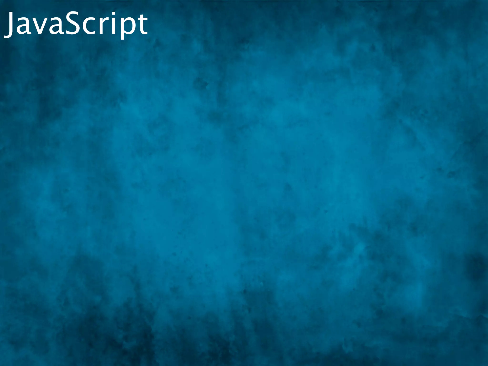JavaScript
   The follow “works good enough” code has at least
   7 bad practices. Can you spot them?
 