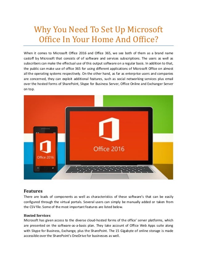 Why You Need To Set Up Microsoft Office In Your Home And Office?