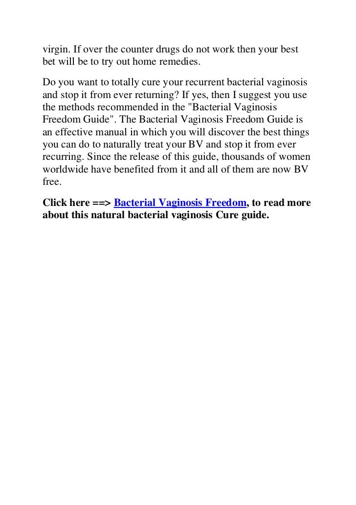 how to stop recurring bv infections permanently