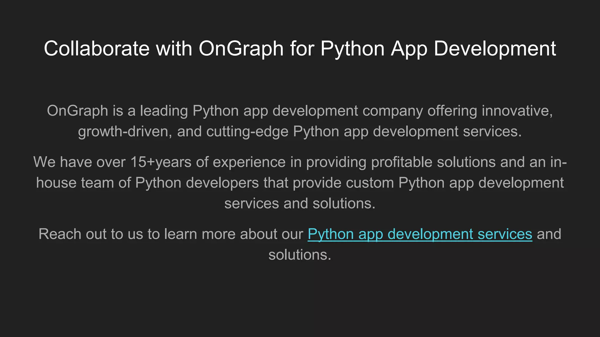 Why Your Business Should Leverage Python App Development in 2023.pptx