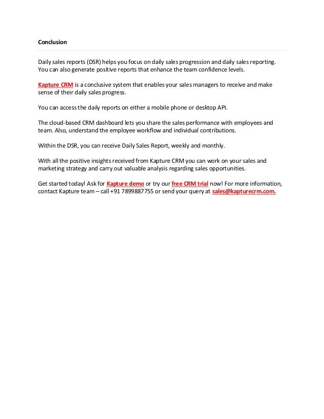 why your core sales process should include daily sales reporting dsr dsr report