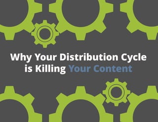 Why Your Distribution Cycle
is Killing Your Content
 