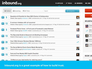 Inbound.org is a great example of how to build trust.
 