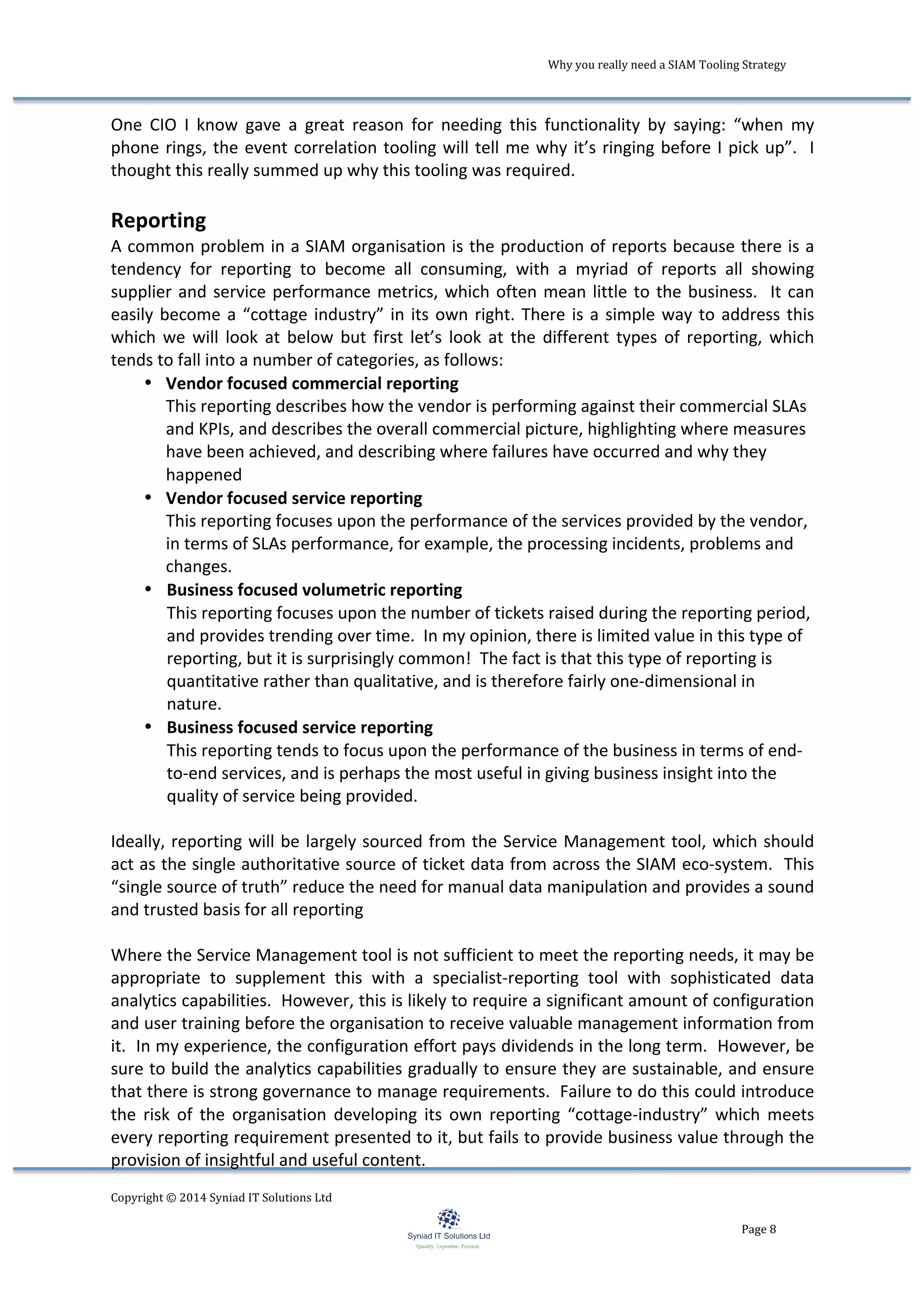 Why you really need a SIAM tooling strategy | PDF | Databases ...